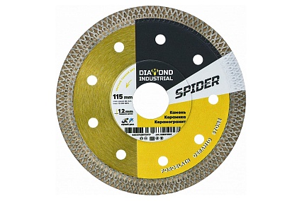Диск алмазный ультратонкий X-тип SPIDER 115x10x1.2x22.23 мм Diamond Industrial DIDX115ST