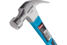 Столярный молоток с гвоздодером с плексигласовой рукояткой Smartbuy 225 г, tools SBT-GHN-200p2