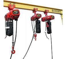 Скоростная цепная таль на крюке OCALIFT 0015-01s 150 кг, 3 м, 380 в, 20 м/мин OCA001501SN3m