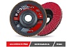 Круг лепестковый торцевой AGGRESSOR-PRO 2 (125x22 мм; V; P80) TOTFLEX 4631148128262