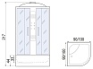 Душевая кабина River Temza 90/44 МТ 90x90 матовая, 10000000212