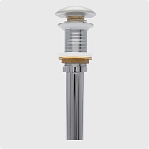 Донный клапан AQUAme AQM7002-0MFG без перелива, светло-серый матовый