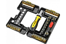 Набор насадок и торцевых головок с держателем, 38 шт. Topex 39D344