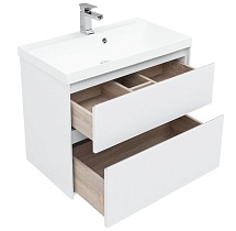 Мебель для ванной Aquanet Гласс 80 см белый