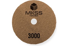 Алмазный гибкий шлифовальный круг MKSS Toolbox MK2606 АГШК Ø100 Р3000 для сухой полировки MKSS MK26063000