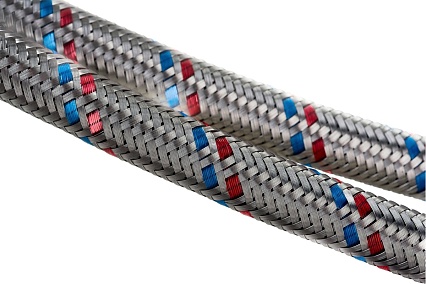 Гибкая подводка для смесителей ELKA (оплетка нерж.сталь) 1/2", вр/нр м10, 100 см (пара) 694687891809