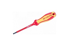 Шлицевая отвертка King Tony Slotted 3,5 мм, 100 мм, диэлектрическая 14723504