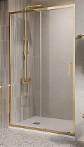 Душевая дверь BelBagno LUCE-BF-1-120-C-ORO 120x195 прозрачная, золото