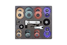 Пневмозачистная машинка Rockforce с комплектом аксессуаров RF-ST-7733MK