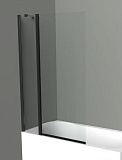Шторка для ванны BelBagno UNO-V-11-100/150-C-NERO 100x150 прозрачная, черный