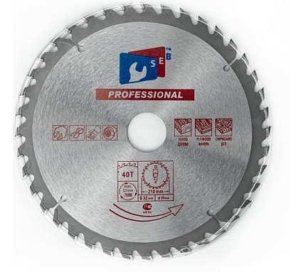 Диск пильный по дереву 210х32/30 мм, 40Z TORGWIN S42714
