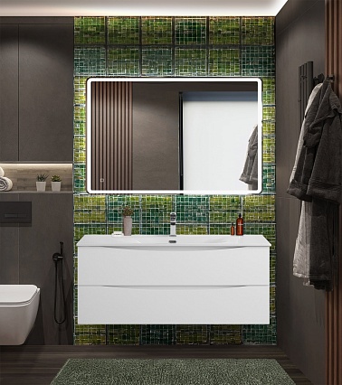 Мебель для ванной BelBagno Marino-Cer-N 120 см Bianco Lucido