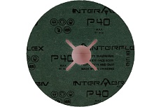 Фибровый шлифовальный круг CR5229 125x22 мм, керамика, P40, 10 шт Interflex 3024402501-10