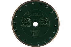 Диск алмазный сплошной (250х25,4 мм) CERAMICS MARBLE Solga Diamant 20000250