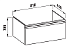 Тумба с раковиной Laufen Pro S 85 см белый глянцевый