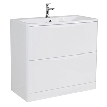 Мебель для ванной BelBagno Acqua 80 см напольная Bianco Lucido