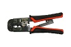 Кримпер STEKKER CTLS007 для обжима RJ разъемов RJ-45 (8P8C), RJ-12 (6P6C) и RJ-11 (6P4C и 6P2C), черный/красный, 49613
