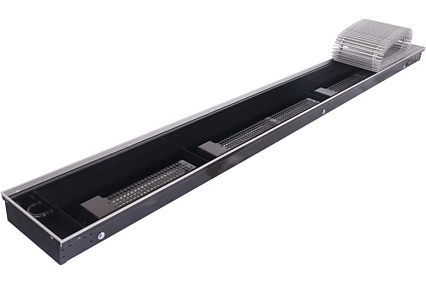 Внутрипольный конвектор STOUT SCQ 75.240.2250 решетка алюминиевая SCQ-1100-0724225 RG008TBK60240M