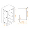 Душевой уголок RGW Stilvol SV-145B (SV-05B + Z-050-2B) 80x110 прозрачное, черный 703214581-14