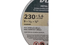 Круг отрезной для металла 230x1.6x22.2 мм ВОЛАТ 90230-16