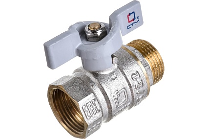 Шаровой кран для воды СТМ СТАНДАРТ 3/4", г/ш, бабочка CWFMB034
