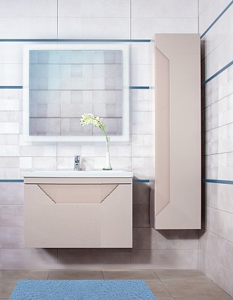 Мебель для ванной Бриклаер Брайтон 100 см глиняный серый