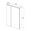 Зеркальный шкаф Lemark Universal 60x80 LM60ZS-U, белый глянец