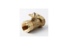 Двухходовой шаровой кран Techno 2032B латунный, под привод DN32, G1 1/4, КVS 25.0 640232-2