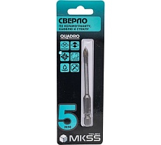 Сверло твердосплавное по керамограниту, стеклу и керамике MKSS Toolbox QUADRO 5мм TS4005
