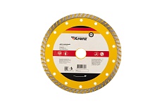 Диск алмазный отрезной Турбо (180x22.2x2.4x10 мм) Kranz KR-90-0123