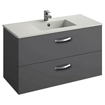 Мебель для ванной Jacob Delafon Ola 100 см, серый антрацит