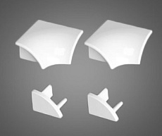 Набор (2 заглушки + 2 угловых соединения) для планки 6&quot; Ravak B440000001 белый