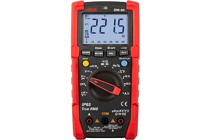 Цифровой мультиметр с поверкой RGK DM-40 779661