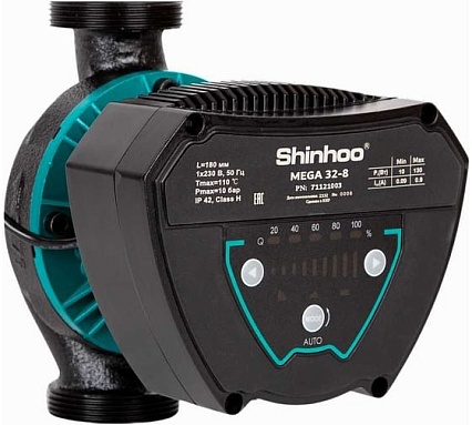 Насос циркуляционный SHINHOO MEGA 25-12 230V /96/ 71121002