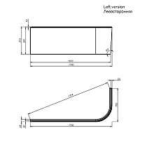 Фронтальная панель Am.Pm X-Joy W94A-170L70W-P 170x70 см L