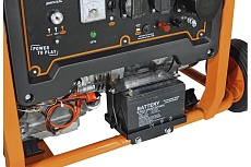 Генератор Carver PPG-10000ЕM бензин LT-192FA, 7,0/7,5кВт, 220В, бак 33 л,электростартер, колеса, медь 01.020.00031