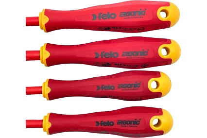 Набор диэлектрических отверток Felo Ergonic E-SLIM SL/Z, 4 шт. 41784198