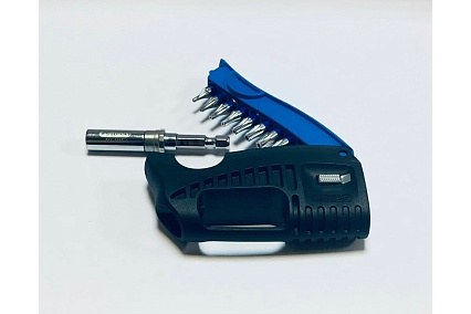 Набор бит с отверткой KS Tools TB 1/4" реверсивная трещотка, складывающийся 918.2855