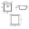 Кухонная мойка Point Моко PN3006B 47 см черный