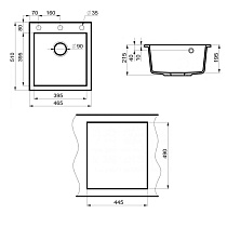 Кухонная мойка Point Моко PN3006B 47 см черный