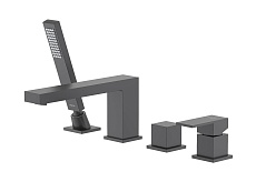 Смеситель на борт ванны Aquatek Либра AQ1648MB черный матовый