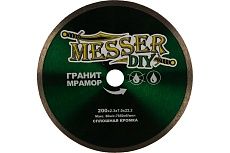 Диск алмазный сплошной по граниту, мрамору (200х22.2 мм) Messer DIY 03.200.067