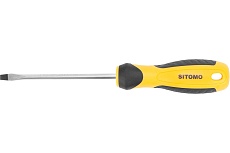 Шлицевая отвертка SITOMO SL 5х100, 200 мм CrV SIT 856486