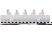 Коллектор с шаровыми кранами Lammin PPR ВР 32х1/2х5 Lm31082515032