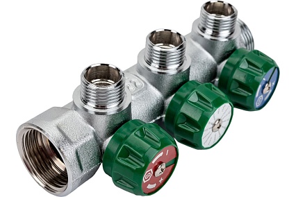 Регулирующий коллектор STOUT 1", 3 отвода 1/2" SMB-6850-011203 RG008UJDJB1NBC