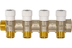 Распределительный коллектор STOUT 3/4, 4 отвода 1/2 SMB 6851 341204 RG008SFVPM6IB3