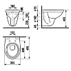 Подвесной унитаз Jika Lyra 2137.2.000.000.1 укороченный