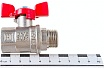 Шаровой кран Valfex PREMIUM для воды, 1/2" ВР/НР, бабочка VF.218.NB1.012.PREMIUM