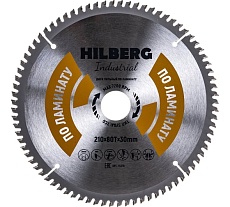 Диск пильный Industrial Ламинат (210x30 мм; 80Т) Hilberg HL210