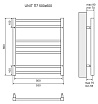 Полотенцесушитель водяной Lemark Unit LM45607BL П7 50x60, черный